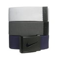thumbnail image 1 of Nike Golf Men's 3-in-1 Web Belts, White / Gray / Navy (One Size Fits Most) -, 1 of 3
