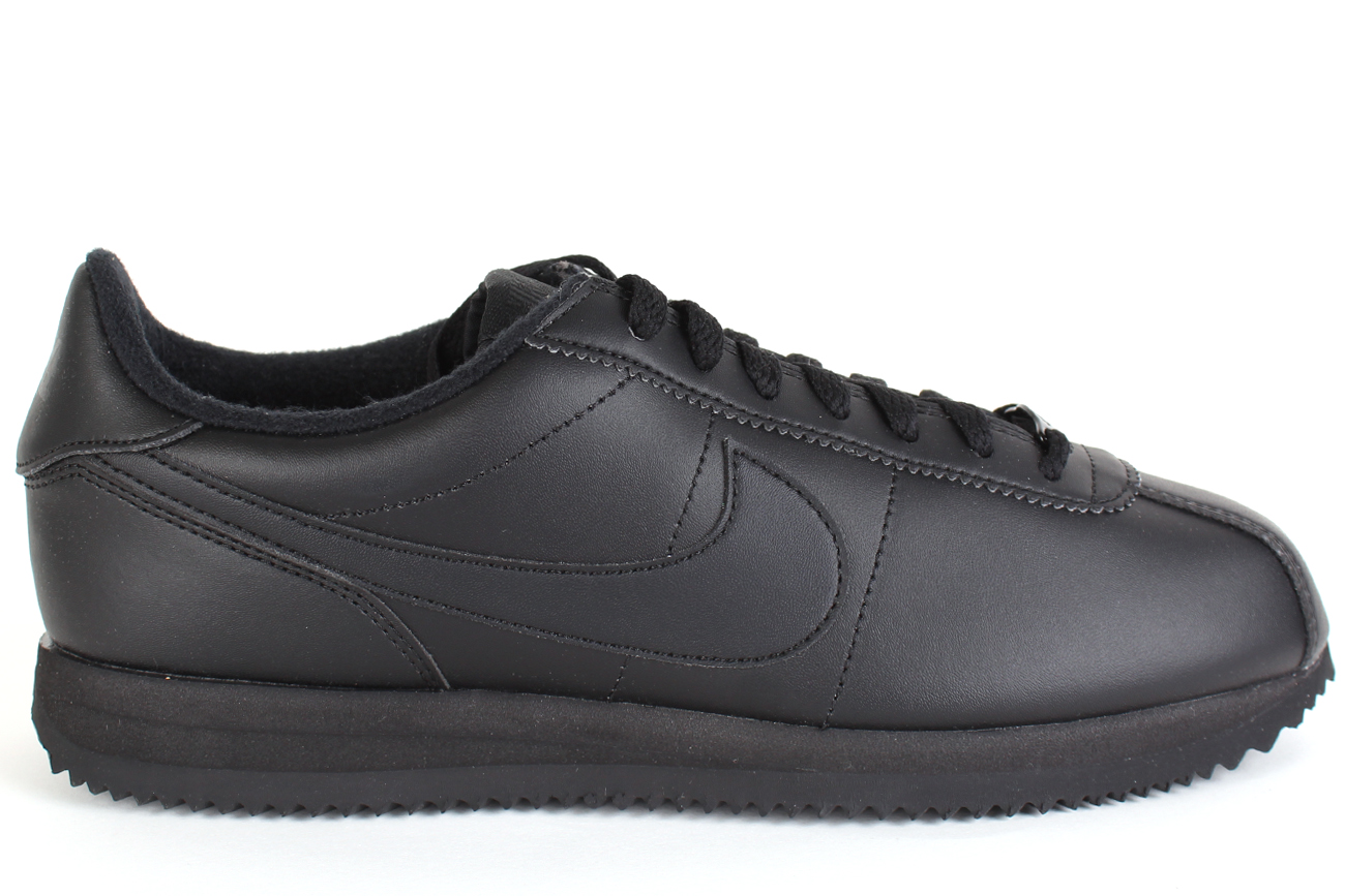 nike classic cortez all black