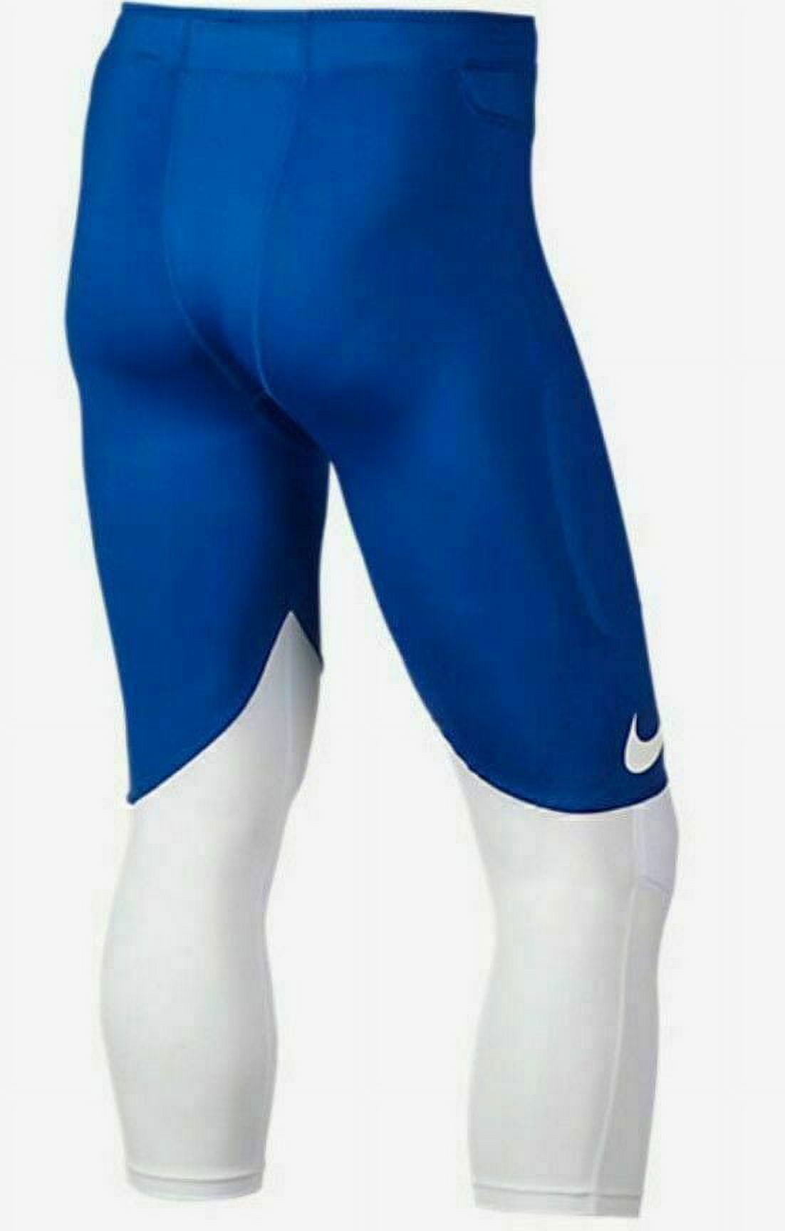 NEW Nike Vapor Speed Men's 3/4 Football Tights 835340-480 Blue 2XL