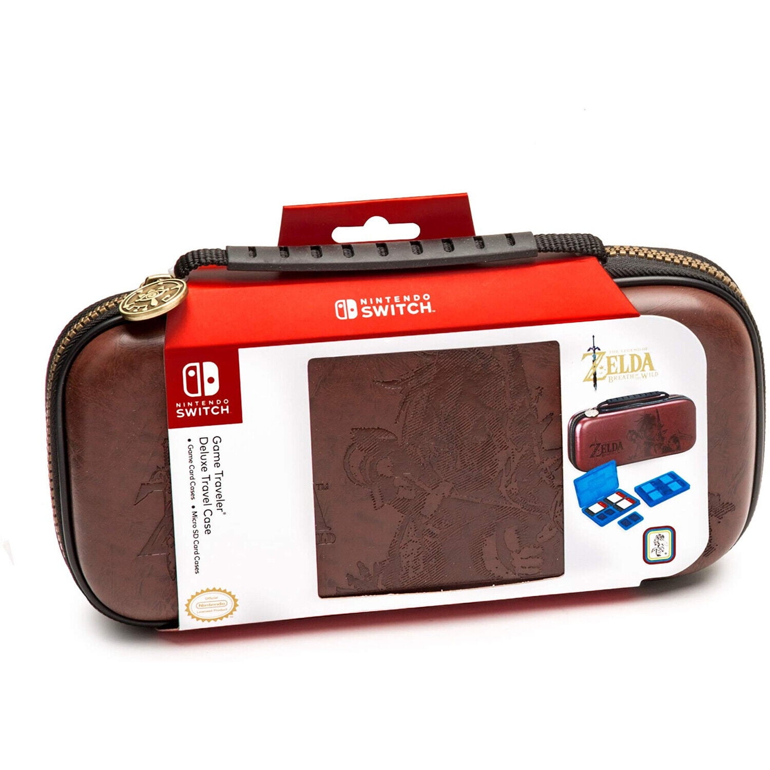 NEW Nintendo Switch Game Traveler Deluxe Travel Case Link (Brown