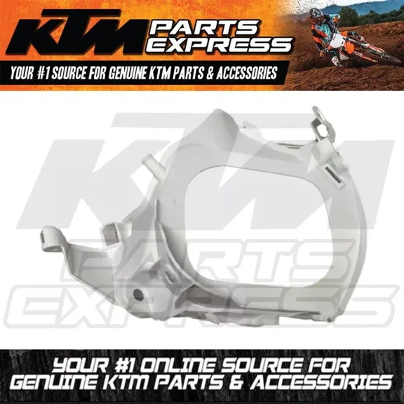 NEW OEM KTM FILTER BOX FRONT PART WHITE 125 150 250 300 450 7900600101028