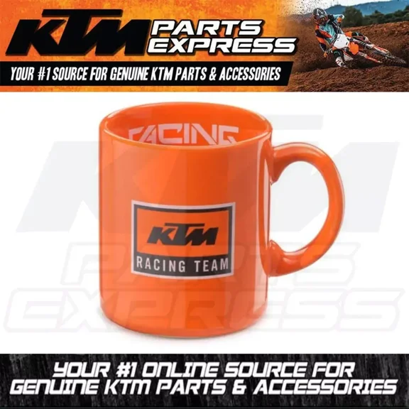 NEW OEM KTM TEAM MUG ORANGE 100% PORCELAIN 250 ml TEAM COLLECTION 3PW240001200