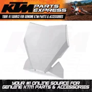 NEW OEM KTM WHITE FRONT NUMBER PLATE 2023 125 250 300 350 450 A46008007000AB