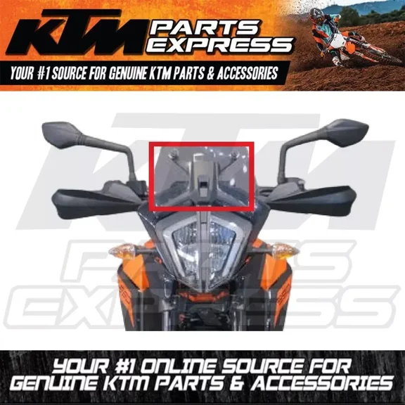 NEW OEM KTM WINDSHIELD HOLDER 390 ADVENTURE 2020 2021 2022 2023 2024 95808008050
