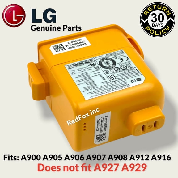 NEW OEM LG CordZero A9 A900 A905 A906 A907 A908 Rechargeable Lithium-ion Battery