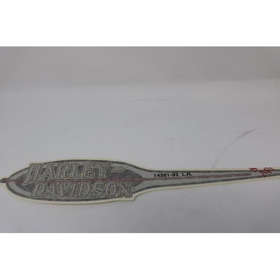 NEW OEM NOS HARLEY FXR FXRD FXRT LEFT GAS TANK DECAL 14381-93
