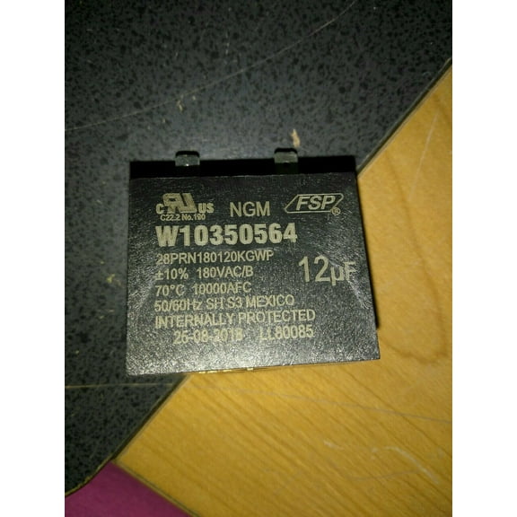 NEW OEM Whirlpool Refrigerator Capacitor W10350564