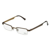 New Ogi 2204a Mens/womens Designer Half-rim Brown Classic Shape Brand Name Affordable Frame Demo Lenses 44-21-140 Eyeglasses/eye Glasses