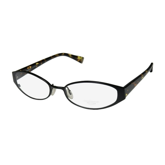 NEW OLIVER PEOPLES TREASURE WOMENS/LADIES DESIGNER FULL-RIM TITANIUM BLACK / TORTOISE DURABLE ADULT SIZE FRAME DEMO LENSES 52-17-135 EYEGLASSES/EYEGLASS FRAME