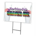 thumbnail image 1 of NEW ORLEANS STYLE SHAVED 12"x16" Yard Sign & Stake | Advertise Your Business | Stake Included Image On Front Only | Made in The USA, 1 of 3