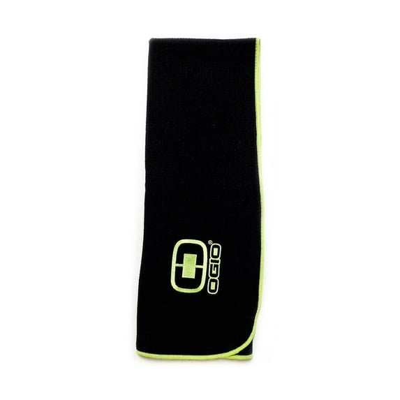 NEW Ogio Aqua Tech Performance Black/Green Golf Towel 42" x 22"