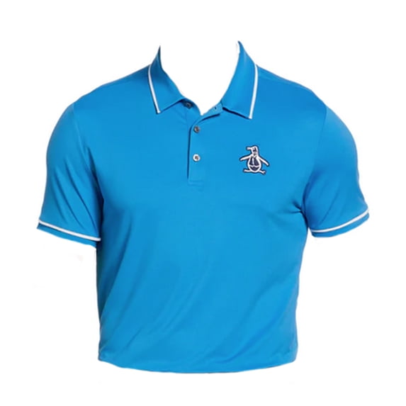 NEW Original Penguin Heritage Oversized Pete Blue Golf Polo/Shirt Men's Extra Extra Large (XXL)