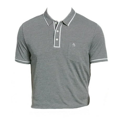 NEW Original Penguin The Performance Earl Asphalt Golf Polo/Shirt Men's Large (L)