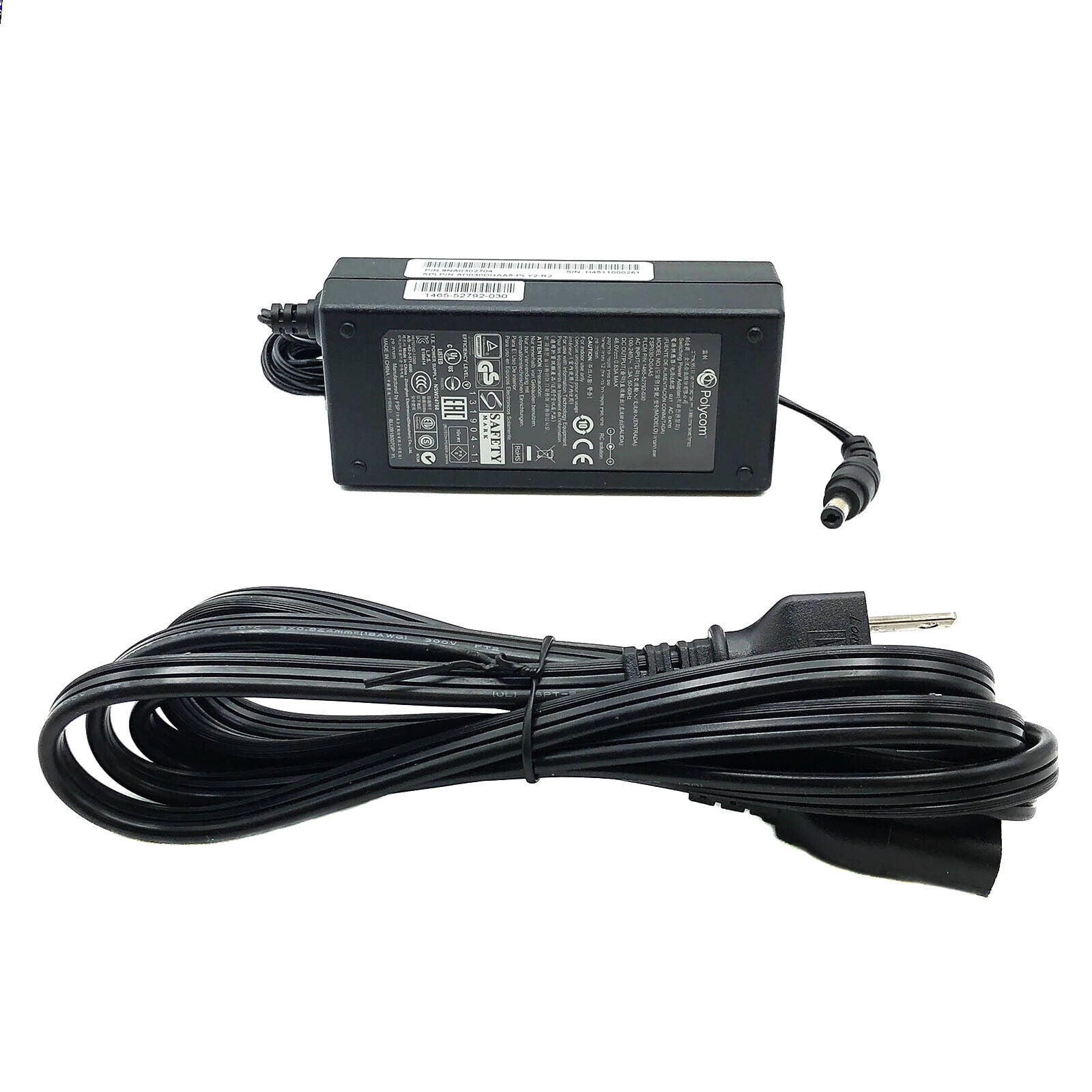 Polycom Power Adapter NEW Original Polycom FSP030-DGAA5 AC Adapter 1465-43424-001 48V 0.63A W ...