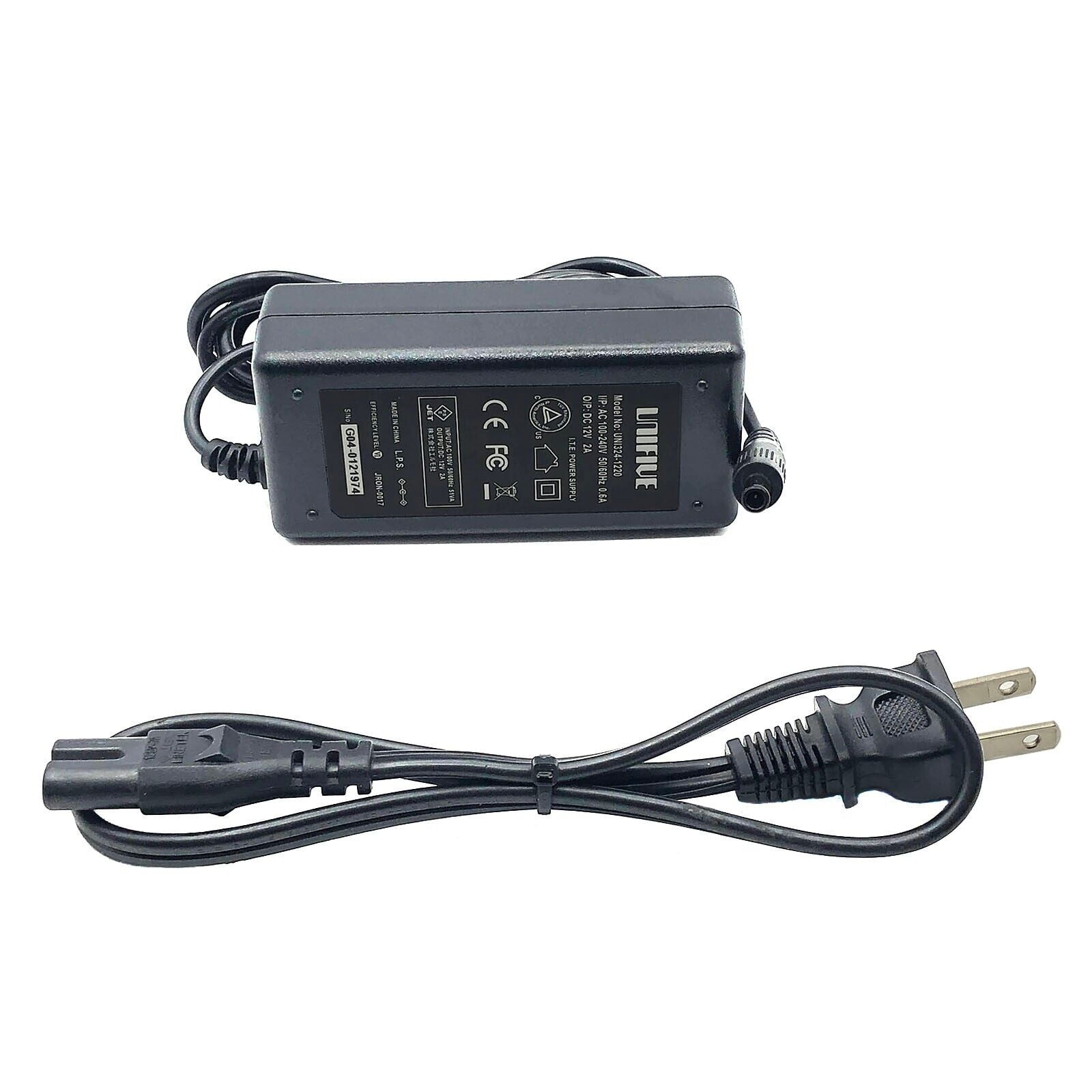 NEW Original Unifive UNI324-1220 AC/DC I.T.E Power Supply Adapter 12V ...