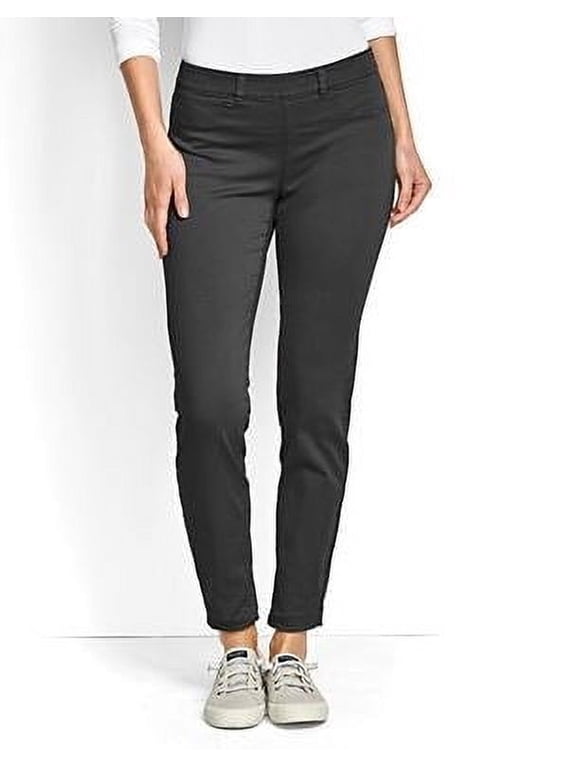 NEW!!! Orvis Women's Stone Stretch Twill Ankle Pants Pull-On Style (Black & 8)
