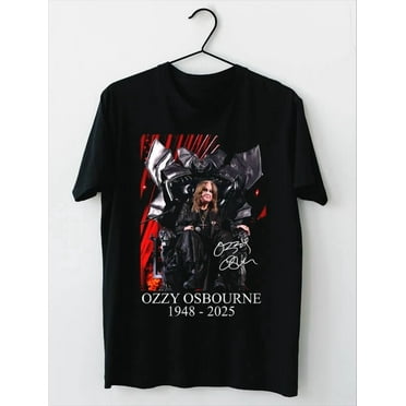 NEW Ozzy Osbourne Signature 1948-2025 T-Shirt Black All Size BT913