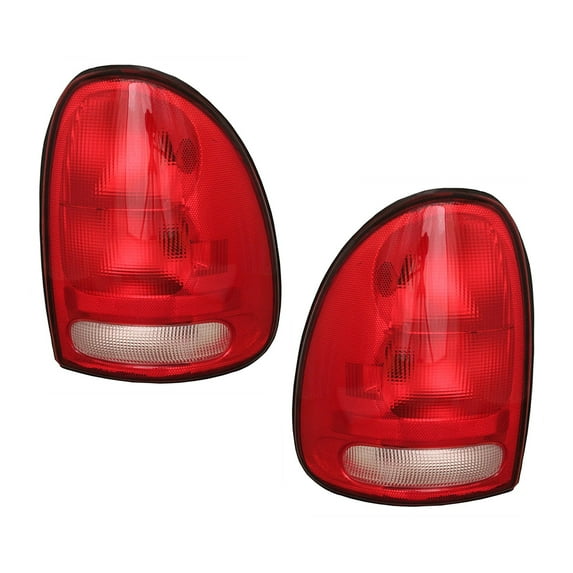 NEW PAIR OF TAIL LIGHTS COMPATIBLE WITH CHRYSLER TOWN & COUNTRY 1996-2000 CH2800125 4576245 CH2801125 4576244