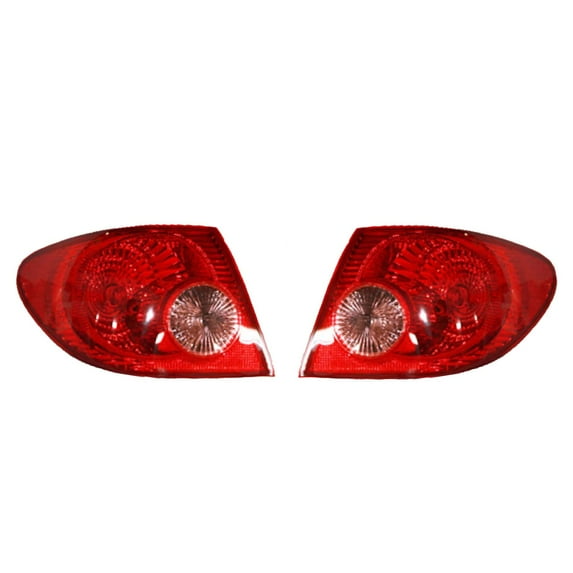 NEW PAIR OF TAIL LIGHTS COMPATIBLE WITH TOYOTA COROLLA 2005 2006 2007 2008 81550-02290 8155002290 81560-02290 8156002290 TO2800154 TO2801154