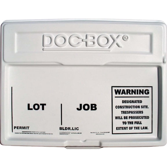 NEW PATH 10102 10102 PERMIT POSTING BOX