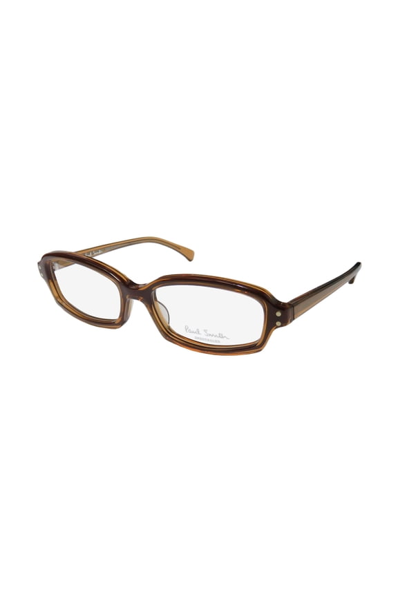 NEW PAUL SMITH 431 MENS/WOMENS DESIGNER FULL-RIM BROWN COLORFUL COMFORTABLE AUTHENTIC FRAME DEMO LENSES 51-16-135 EYEGLASSES/EYEWEAR