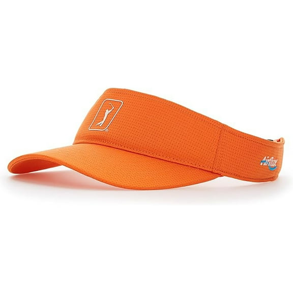 NEW PGA Tour Airflux Mesh Adjustable Golf Visor - Nasturtium