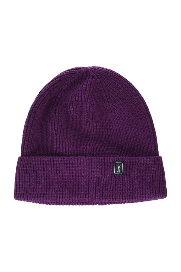 NEW PGA Tour Recycled Polyester Golf Beanie Hat - Pickled Beet