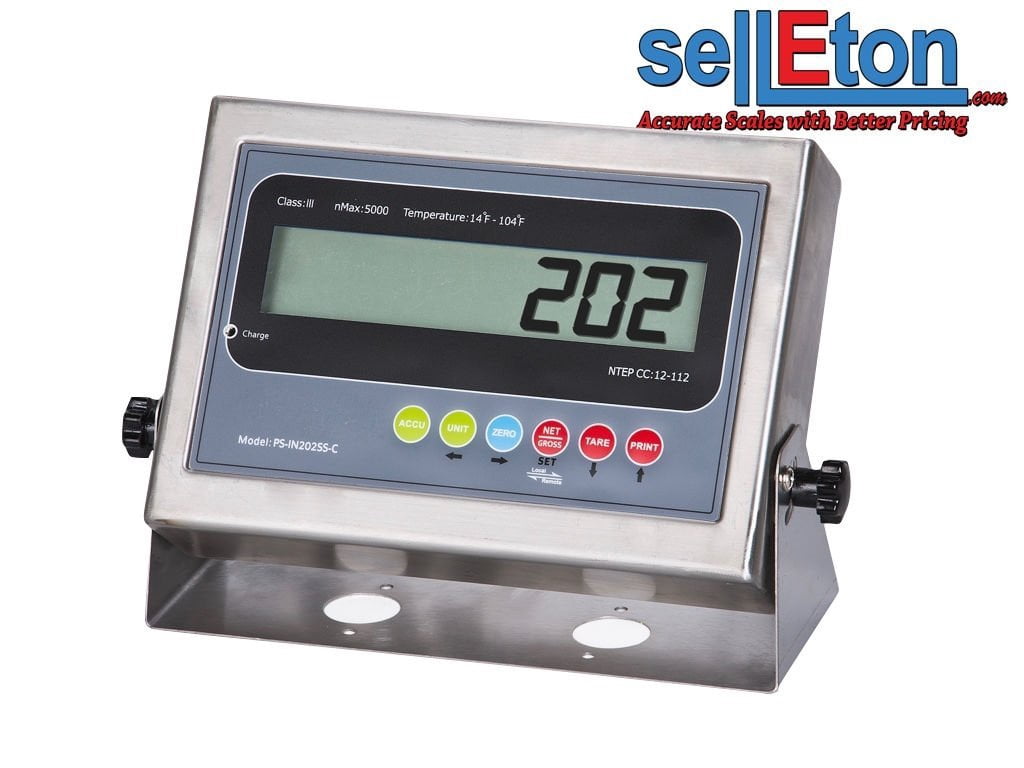 NEW PS-IN202SS-C LCD Indicator with 2 Rs-232 ports /Floor or Truck scale base
