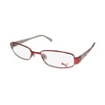 thumbnail image 1 of NEW PUMA 15244 TAVARUA MENS/WOMENS DESIGNER FULL-RIM RED / WHITE DURABLE SIGNATURE LOGO HIP FRAME DEMO LENSES 50-18-135 FLEXIBLE HINGES EYEGLASSES/EYE GLASSES, 1 of 9