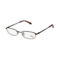 NEW PUMA 15354 YOCTO MENS/WOMENS DESIGNER FULL-RIM LIGHT / DARK BROWN SIMPLE & ELEGANT VISION CARE FRAME DEMO LENSES 48-18-135 SPRING HINGES EYEGLASSES/EYE GLASSES