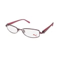 thumbnail image 1 of NEW PUMA 15356 FEMTO WOMENS/LADIES DESIGNER FULL-RIM GRAPE / PLUM COMFORTABLE HARD CASE TRENDY FRAME DEMO LENSES 48-16-135 FLEXIBLE HINGES EYEGLASSES/EYEGLASS FRAME, 1 of 9