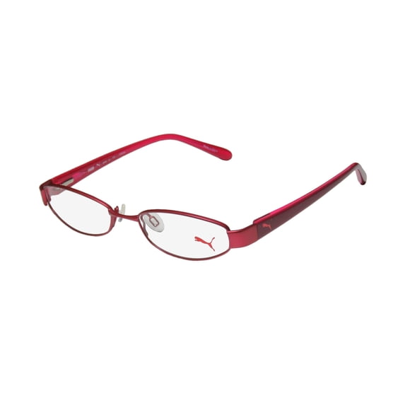 NEW PUMA 15357 PICO MENS/WOMENS CAT EYE FULL-RIM PLUM CLASSIC SHAPE DURABLE CAT EYE FRAME DEMO LENSES 50-16-135 FLEXIBLE HINGES EYEGLASSES/GLASSES