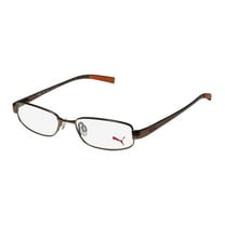 NEW PUMA 15361 EXA - II MENS/WOMENS DESIGNER FULL-RIM BROWN POPULAR STYLE OPHTHALMIC FRAME DEMO LENSES 48-16-140 SPRING HINGES EYEGLASSES/GLASSES
