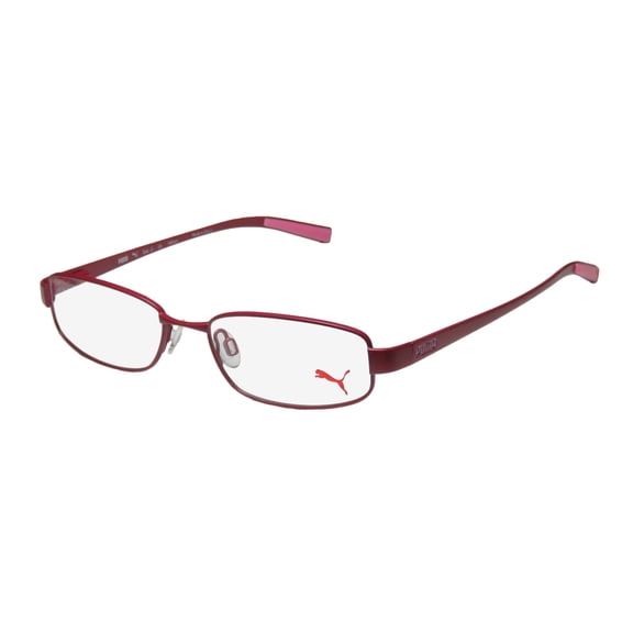 NEW PUMA 15361 EXA - II MENS/WOMENS DESIGNER FULL-RIM RASPBERRY / PINK POPULAR STYLE OPHTHALMIC FRAME DEMO LENSES 48-16-140 FLEXIBLE HINGES EYEGLASSES/SPECTACLES