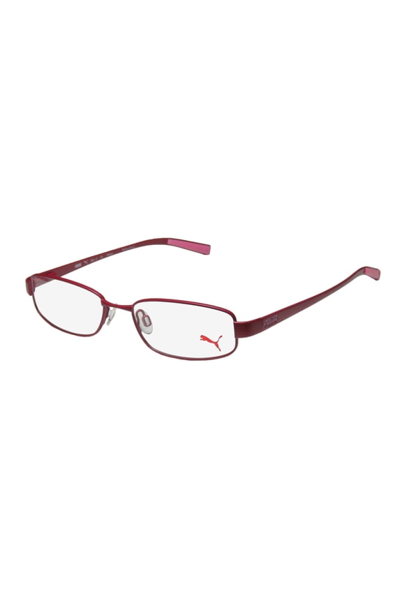 NEW PUMA 15361 EXA - II MENS/WOMENS DESIGNER FULL-RIM RASPBERRY / PINK POPULAR STYLE OPHTHALMIC FRAME DEMO LENSES 48-16-140 FLEXIBLE HINGES EYEGLASSES/SPECTACLES