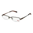 thumbnail image 1 of NEW PUMA 15364 GIGA MENS/WOMENS DESIGNER HALF-RIM BROWN / COPPER ADULT SIZE CASUAL VISION CARE FRAME DEMO LENSES 47-16-135 FLEXIBLE HINGES EYEGLASSES/GLASSES, 1 of 9