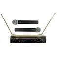 thumbnail image 1 of NEW PYLE PDWM2500 Professional Dual VHF Wireless Microphone Mic System 2 Mics, 1 of 3