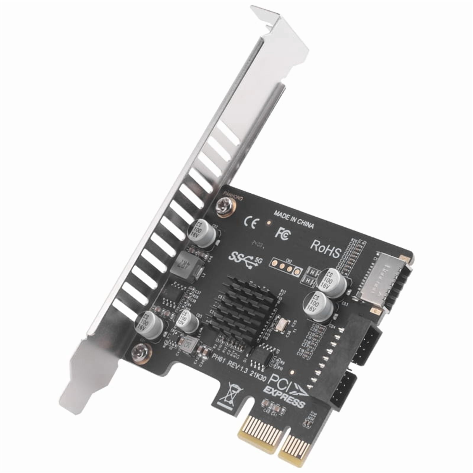 Pci Express Typ TOP! Pci Express Card Pcie to USB3 Type-E Front Type-C 19P Expansion ...