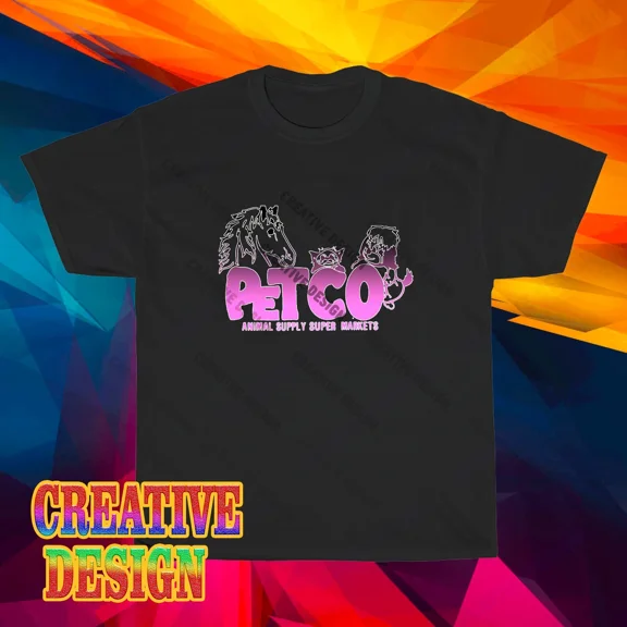 NEW! Petco Old Logo Long Sleeve T-Shirt Funny Size S to 5XL