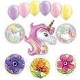 thumbnail image 1 of NEW Pink Floral Magical Unicorn Party Supplies and Balloon Bouquet Decorations, 1 of 1