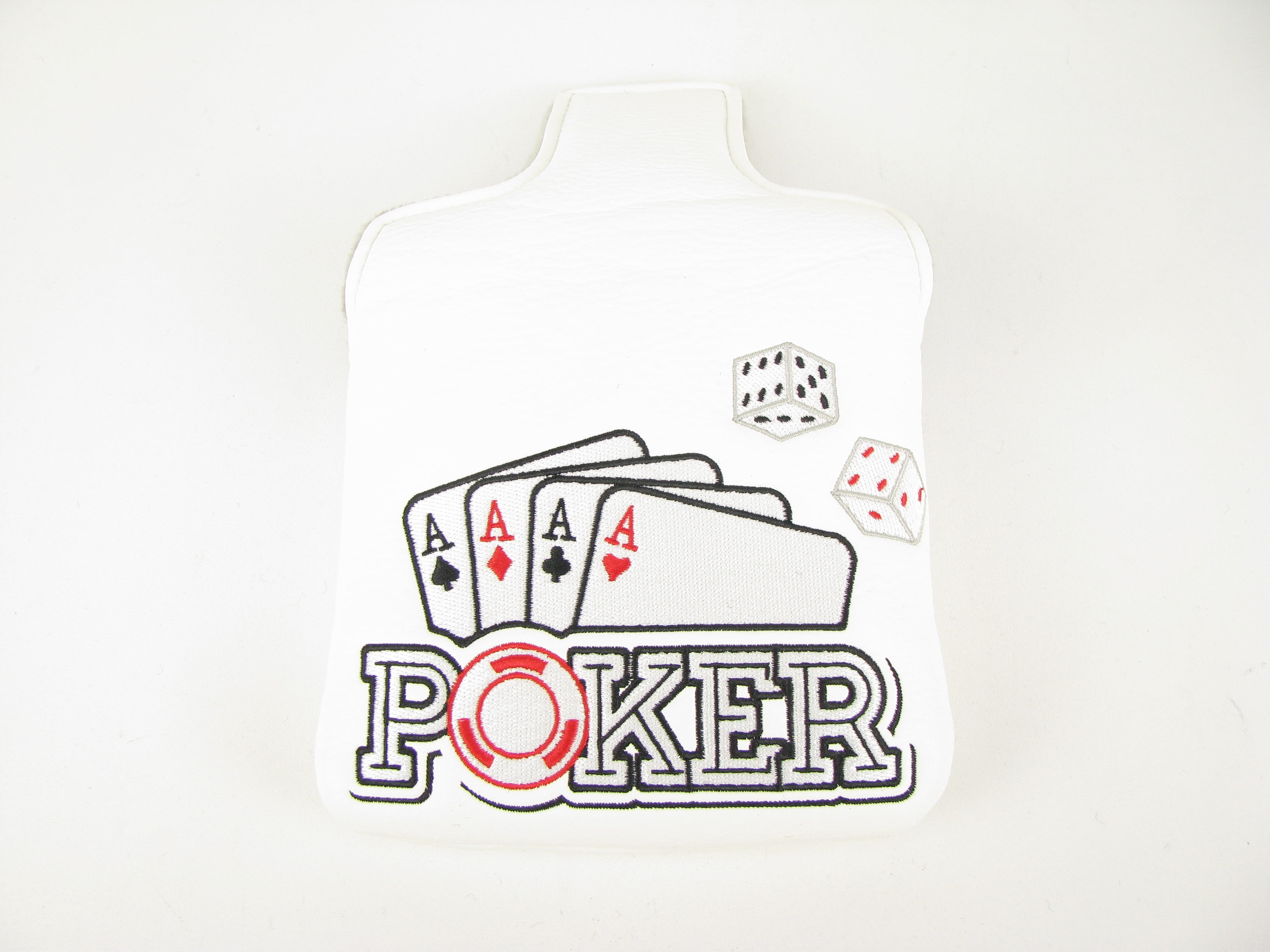 NEW Poker Cards Dice Aces MALLET Golf Putter Headcover MAGNETIC