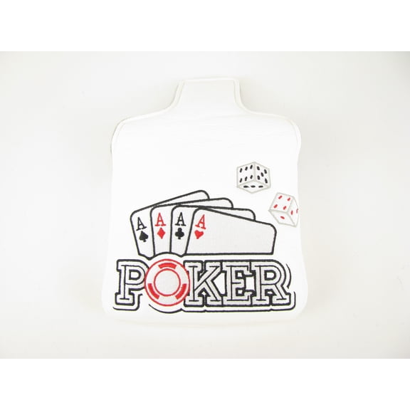 NEW Poker Cards Dice Aces MALLET Golf Putter Headcover MAGNETIC