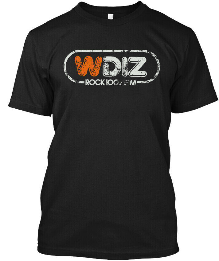 NEW Popular WDIZ American Radio Graphic Vintage Retro Logo T Shirt 
