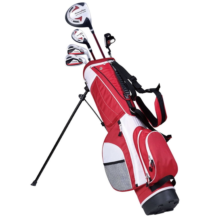 NEW PowerBilt Red Series Junior Golf Set Driver Hybrid Iron Wedge