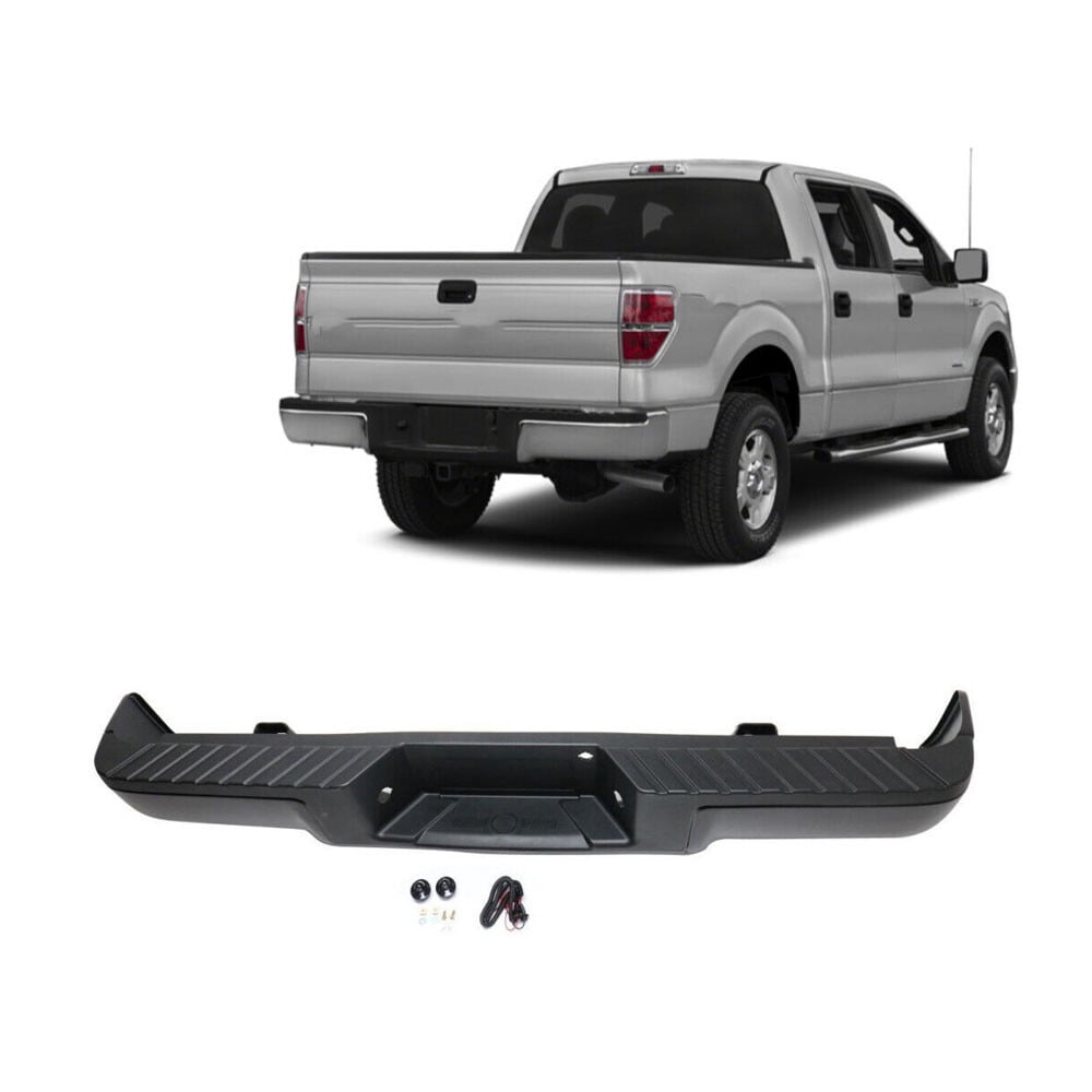 NEW Primered - Complete Rear Steel Bumper Assembly For Ford F150 Truck ...