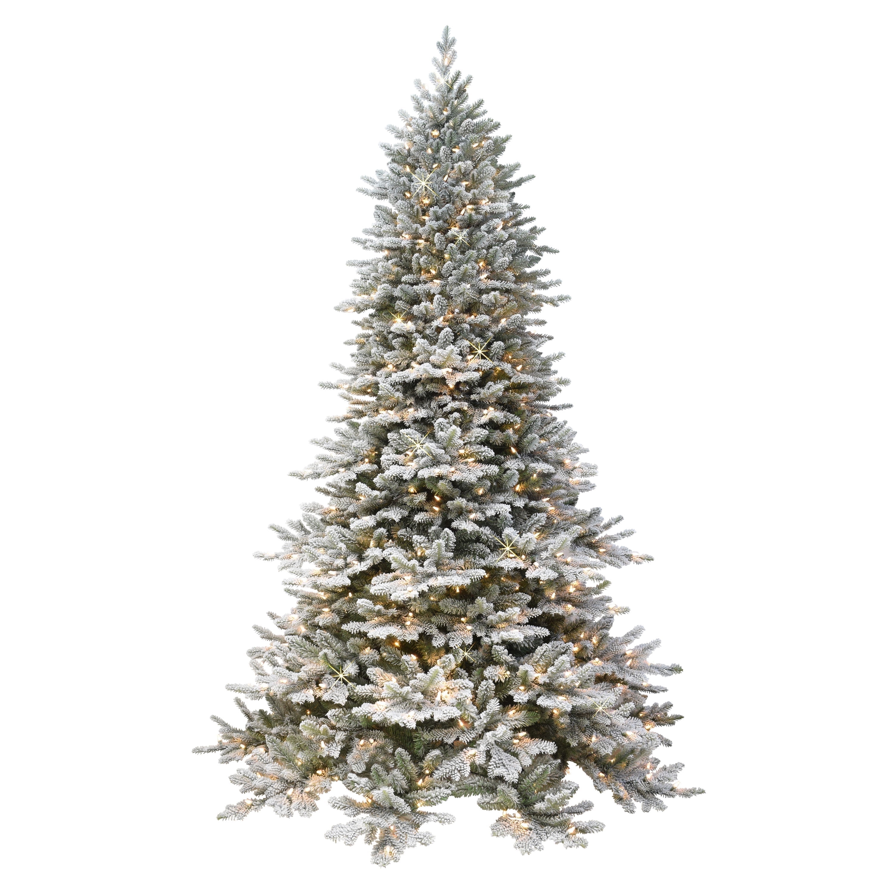 NEW! Puleo Intl. 7.5' ROYAL MAJESTIC Douglas Fir Downswept Flocked Tree ...