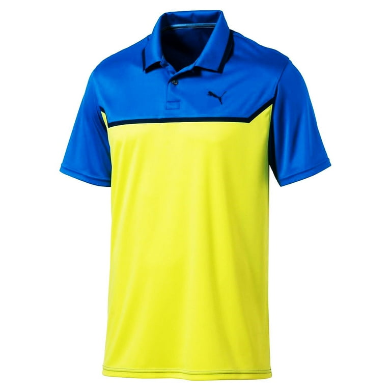 NEW Puma Bonded Tech Electric Blue Lemon Tonic Golf Polo Men s Extra Large XL Walmart