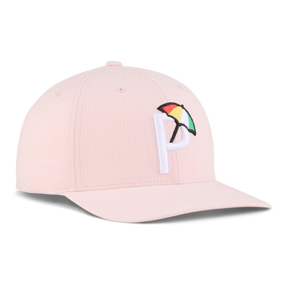 NEW Puma Golf AP Seersucker 6 Panel Snapback Hat Cap - Pale Pink