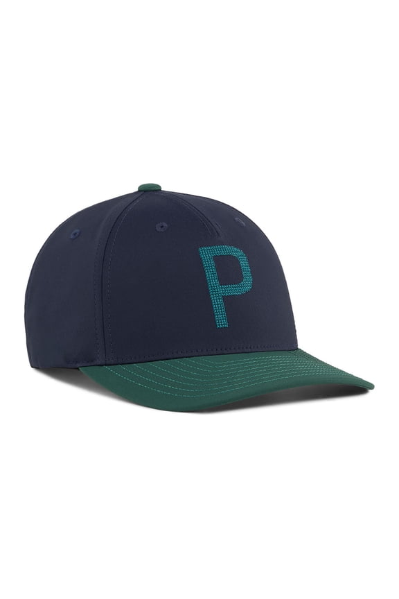 Golf Crafted P Snapback Hat Adjustable Performance,Deep Navy/Green Terrain -