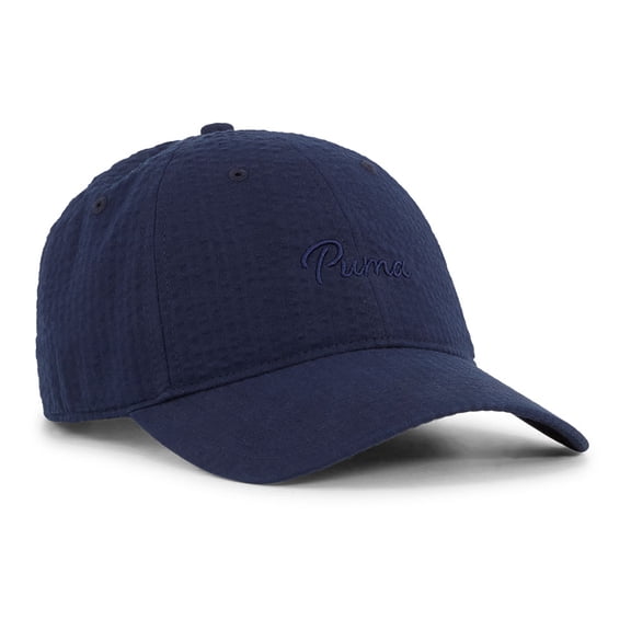 NEW Puma Golf Women's Seersucker Dad Hat Cap Adjustable - Deep Navy